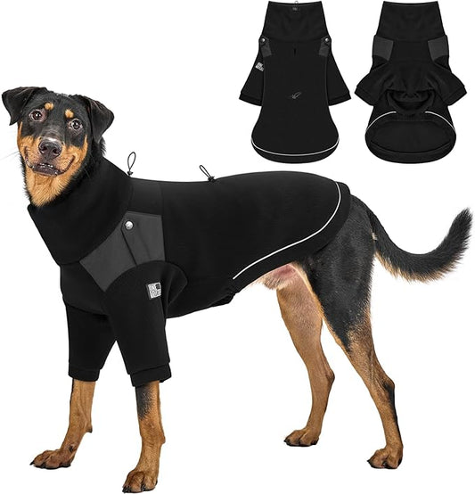 OneTigris Dog Sweater - Turtleneck Thick Dog Sweater for Medium Large Dogs, Warm Clothes for Cold Weather, Soft Lightweight and Stretchy Winter Coat for Christmas Thanksgiving