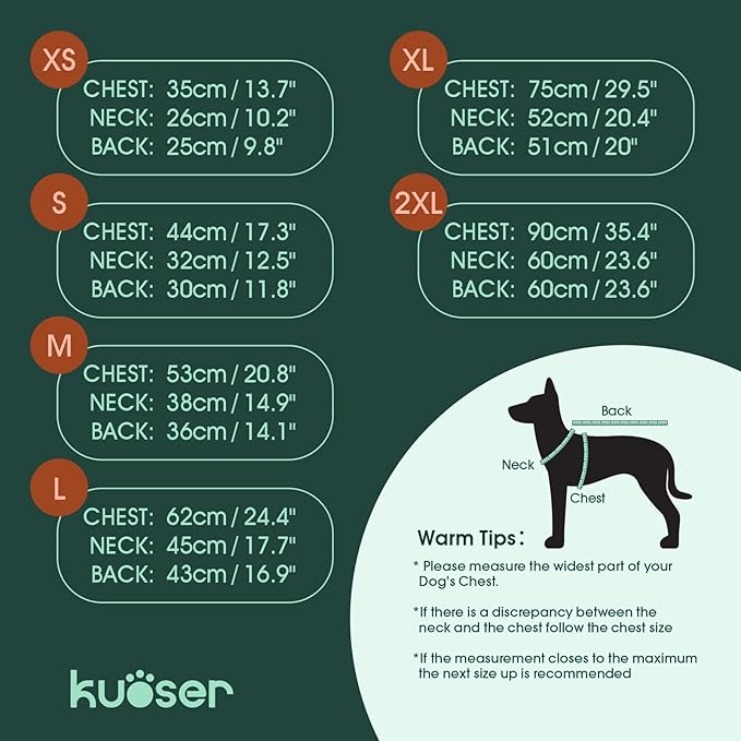 Kuoser Dog Coat Puffer Vest, Warm Dog Jacket Windproof Dogs Cold Weather Coats Pet Snowsuit Padded Vests, Lightweight Puppy Winter Clothes for Small Dogs, Button Design, Easy On/Off, Orange S