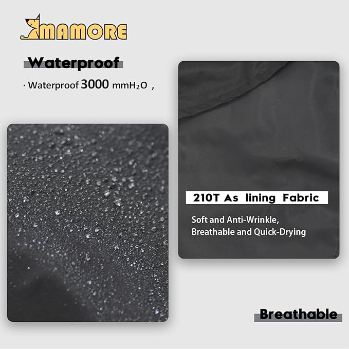MAMORE Dog Jacket Waterproof Outdoor Vest for Smal Medium Large Dogs, Windproof Adjustable Breathable Lightweight Fashion Casual Dog Clothes (Black&White, X-Large)