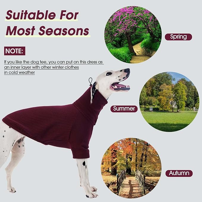 ROZKITCH Dog Shirt with Hoodie Dog Ears Cover 2 in 1, Soft Lightweight Dog Striped T Shirt Pullover Dog Tank with Detachable Ear Wrap, Dog Hoodie Tshirt Dog Boy Girl, Stretchy Sweater WineRed M