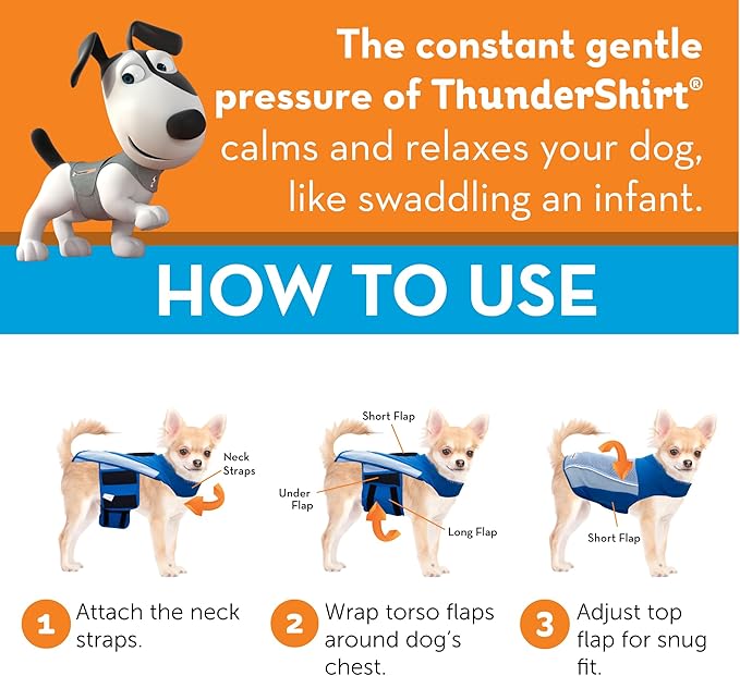 ThunderShirt Breeze for Dogs, Large, Aqua, Extra Breathable Mesh Fabric, Dog Anxiety Relief Vest for Every Day Stress & Calming During Thunder Storms and Fireworks