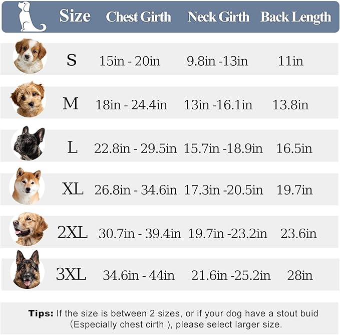 PETDSH Dog Coat Large, Windproof Dog Jacket with Warm Fleece Lining, Thickened Collar Dogs Winter Coat, Adjustable Reflective Pet Coats for Cold Weather (Navy Blue, XXX-Large)