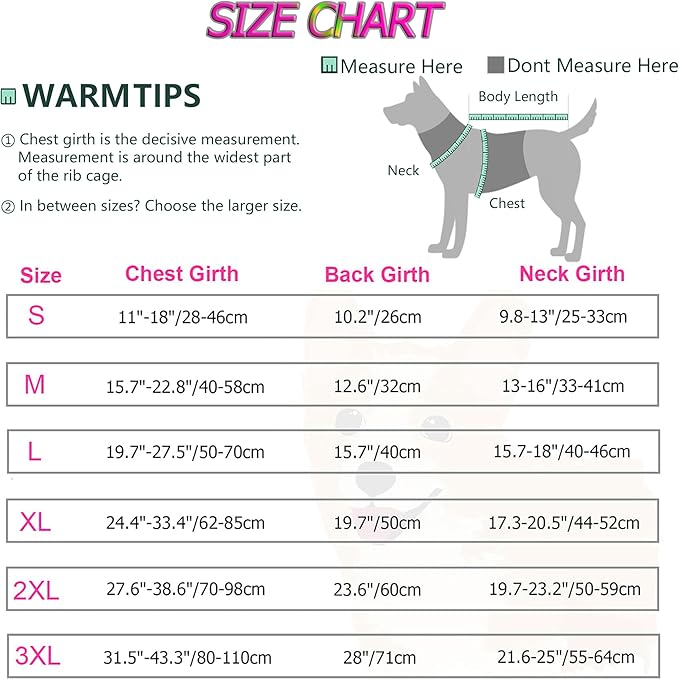 Dogcheer Warm Dog Coat, Christmas Dog Jacket Waterproof Puppy Winter Coat with Buckles, Reflective Adjustable Pet Snow Jacket Turtleneck Fleece Sweater for Small Medium Large Dogs - Pink, S