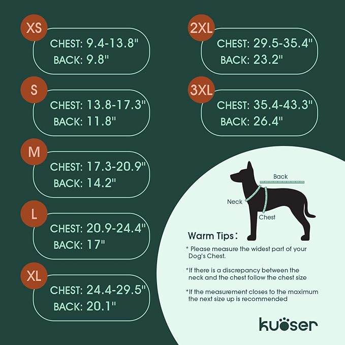 Kuoser Dog Winter Coat, Reversible Dog Jacket, Warm Doggie Coat British Style Puppy Cold Weather Vest, Windproof Pet Clothes Vest for Small Dogs, Red S
