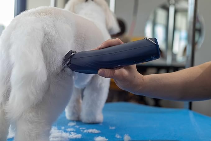 Wahl Professional Animal KMC+ 2-Speed Cordless Clipper (3027168) - Detachable Blade Pet & Dog Clipper Kit - Patented Ergonomic Housing Design - Navy