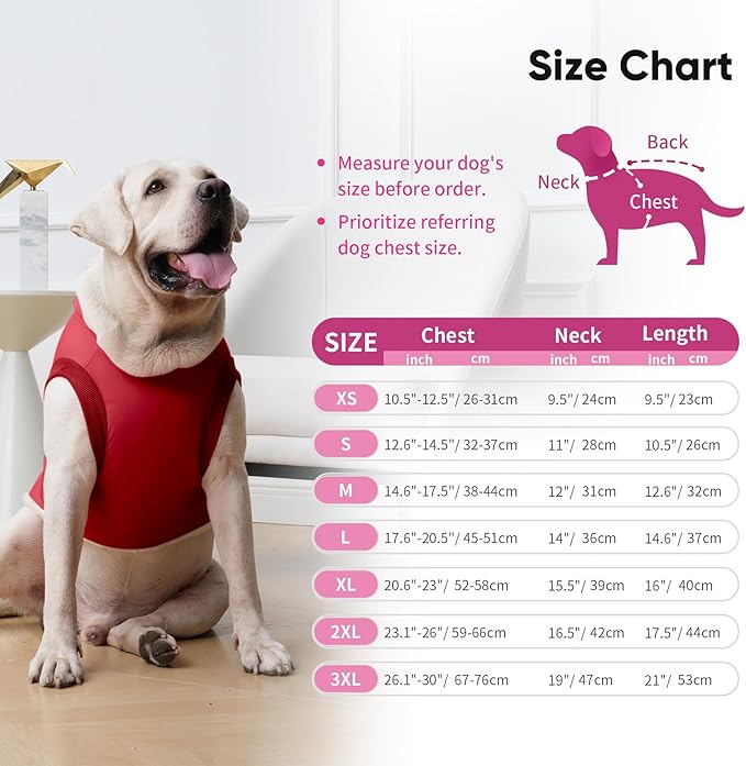 Fleece Lining Dog Hoodie with Harness Built in,Extra Warm Small Dog Jacket in Winter Puppy Coats with Hooded,Red XS