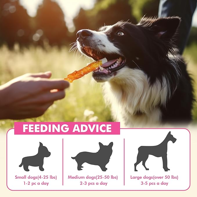 Dog Treats, 5 Inch Chicken Wrapped Rawhide Sticks for Dogs, Teeth Cleaning Dog Chew Snacks for Puppy and Small Dogs, 8.8oz