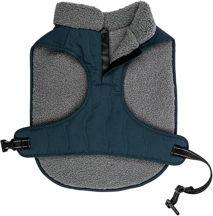 King Buck After-Hunt Quilted Sherpa Jacket, Deep Teal, S/M