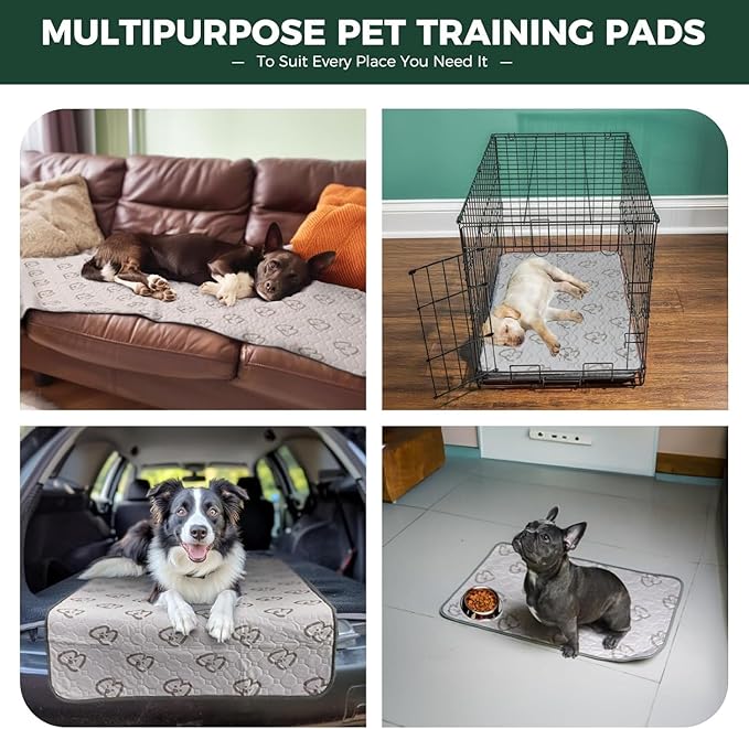 FXW Washable Pee Pads for Dogs, Puppy Pads with Super Absorbent, Specifically Designed for FXW Rollick/Homeplus 24inch 8 Panels Dog Playpen, 29" Octagon, Khaki, 1 Pack