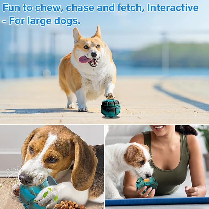 Yipetor Frozen Treat Dispensing Dog Toy - Large Chew Toy, Freezable Fillable Rubber, Reduces Anxiety, Easy to Clean, Interactive Puzzle (Small)