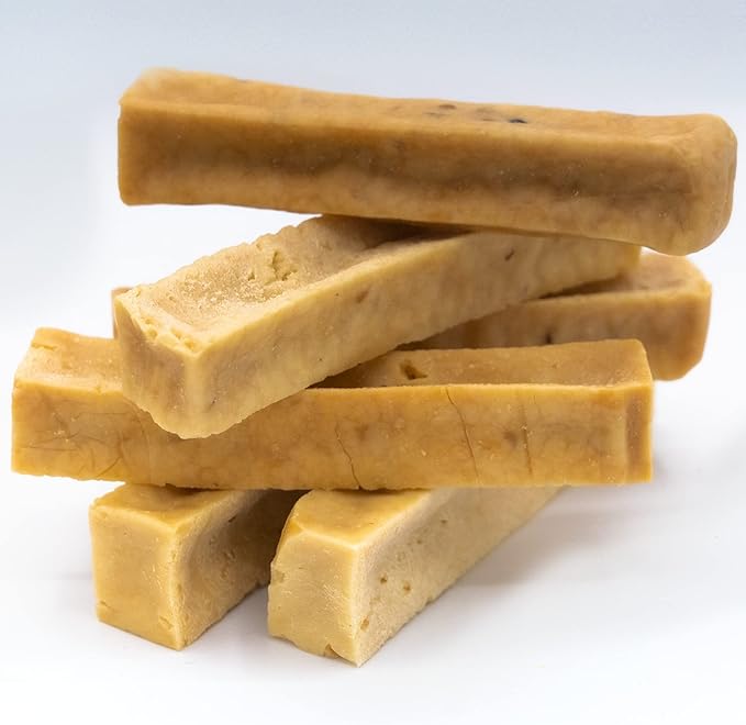 EcoKind Premium Gold Yak Cheese Himalayan Dog Chews, Dog Treats Large Breed, All Natural, High Protein Dog Chew, Peanut Butter, Large - 5 Chews