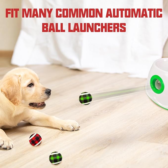 X-Small Dog Tennis Balls Dog Toys Ball 1.5" Pack of 12, Fit Ball Launchers,Christmas Dog Toys,Christmas Dog Gifts