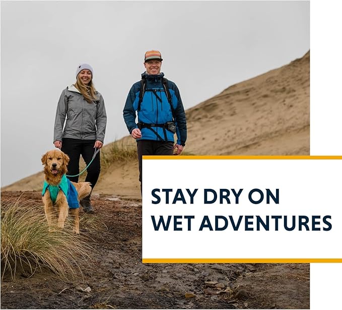 Ruffwear, Sun Shower Dog Raincoat, All-Weather Jacket, Waterproof, Windproof & Lightweight, Mineral Yellow, Small