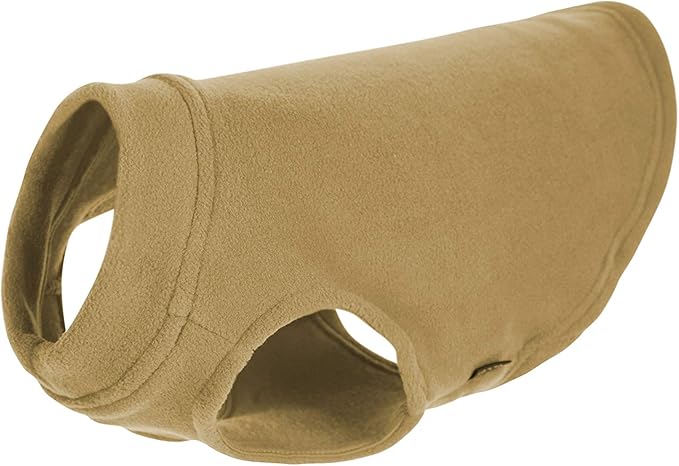 Gooby - Stretch Fleece Vest, Pullover Fleece Vest Jacket Sweater for Dogs, Sand, Small
