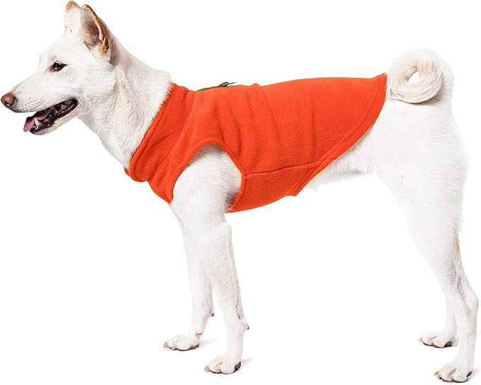 Gooby Fleece Vest Dog Sweater - Navy, Small - Warm Pullover Fleece Dog Jacket with O-Ring Leash for Small to Medium Dogs