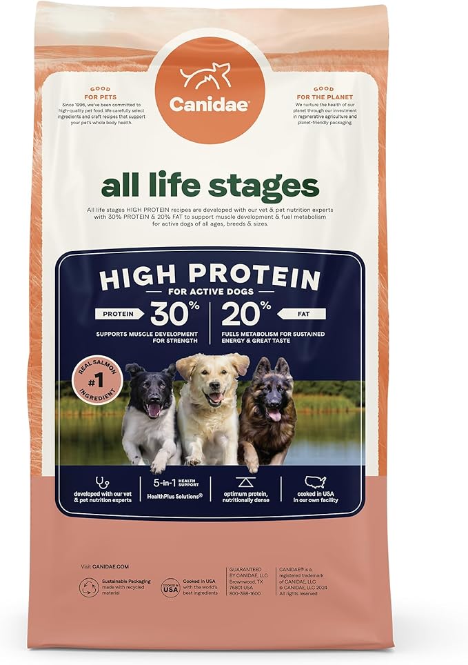 Canidae All Life Stages High Protein Dry Dog Food, Salmon & Ancient Grains Recipe, 27 lbs.