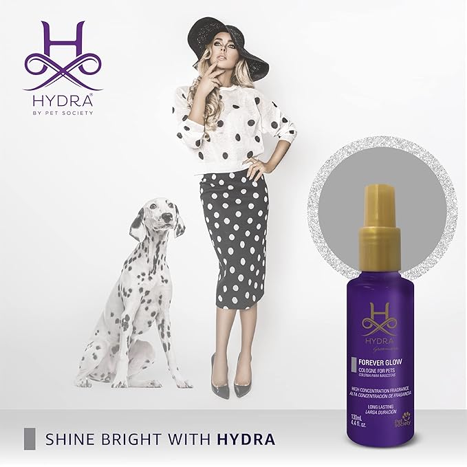 Hydra Groomers’ Forever Glow Cologne, Cat and Dog Cologne and Grooming Spray, 4.4 fl. oz.