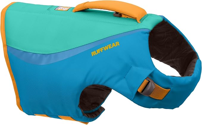 Ruffwear, Float Coat Dog Life Jacket, Premium Buoyancy Swim Vest with Lift Handle, Secure Fit & Reflective Trim, Adjustable Flotation for Swimming, Boating, & Outdoor Adventures, Blue Dusk, XX-Small