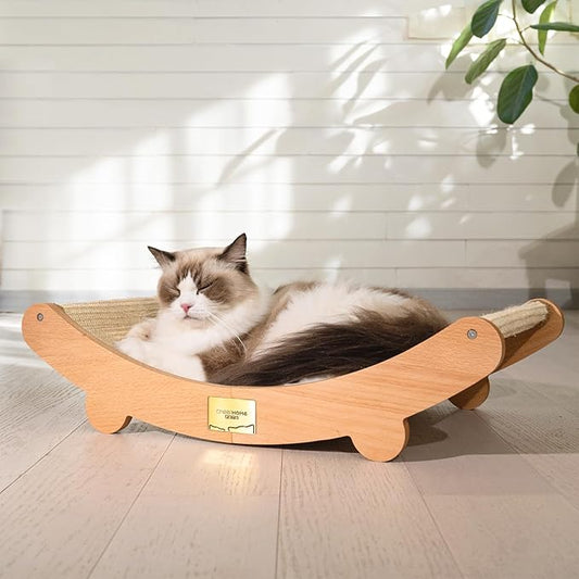 CHEERHOME PETS Sisal Cat Scratcher Bed for Indoor Cats Hammock for Scratching Pad Cat Chair Nartural Sisal Cat Scratch Post for Large Cat Scratcher Lounge(Extra Large)