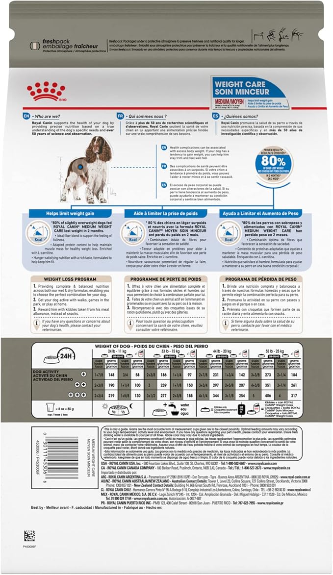 Royal Canin Canine Care Nutrition Medium Weight Care Adult Dry Dog Food, 30 lb Bag
