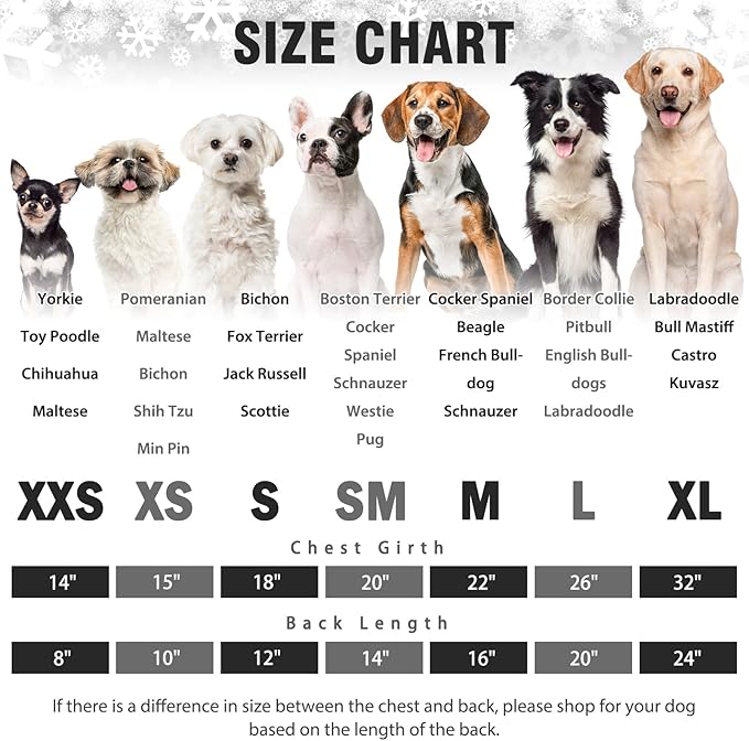 SCENEREAL Dog Pajamas for Small to Large Dogs Soft Pet Sweater Clothes Warm Puppy Onesie Outfits for Doggie Winter Christmas - Dog Jammies Pjs