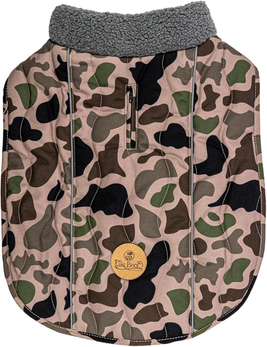 King Buck After-Hunt Quilted Sherpa Jacket, Camo, L/XL