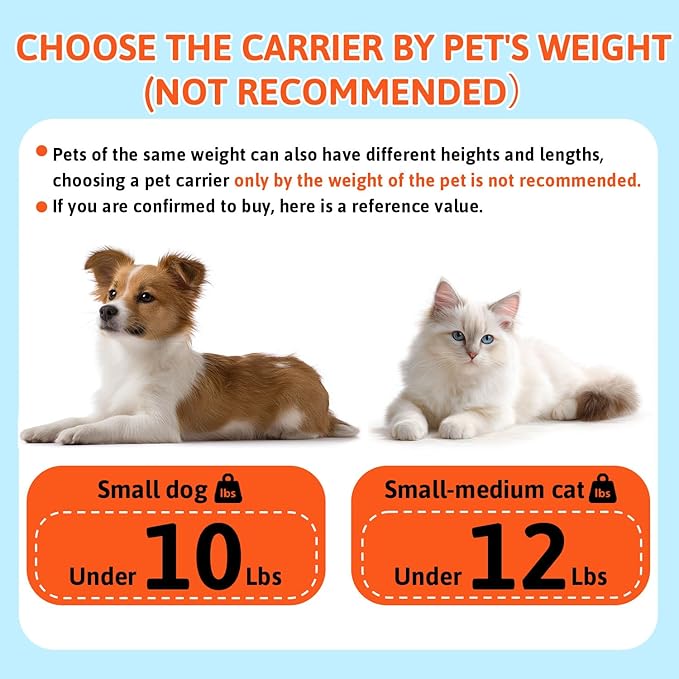 Petskd Top-Expandable Pet Carrier 18x13x9.5 Inches Southwest Airline Approved, Soft-Sided Carrier for Small Cats and Dogs with Locking Safety Zippers and Anti-Scratch Mesh(Blue)