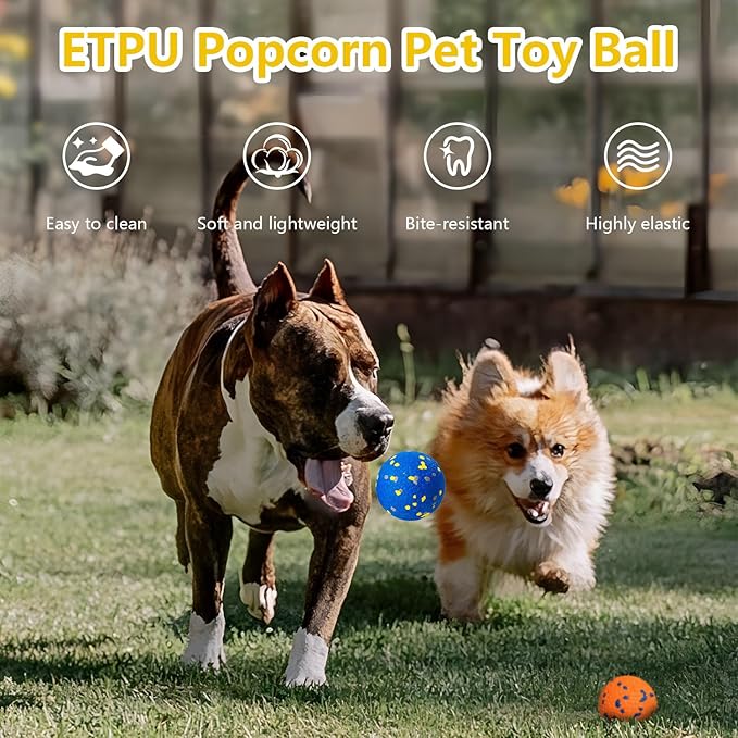 2Pcs Dog Balls Toys for Dog Aggressive Chewers, Interactive Pet Toys, Tennis Balls for Large Medium Small Puppy for Training Fetching Throwing Catching Interactive Play, Swimming, Water Floats Toys