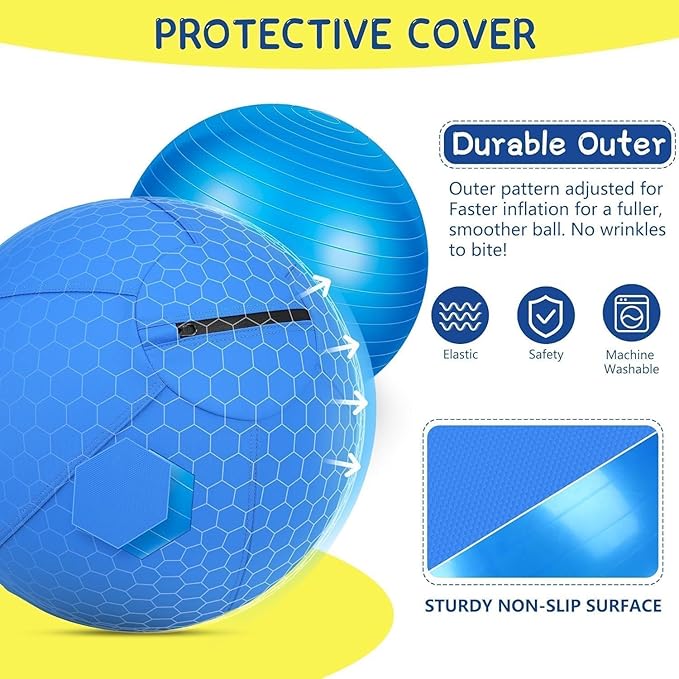 Herding Ball for Dogs- 25" Dog Herding Ball for Dogs/Horse, Dog Agility Equipment for Australian/German Shepherd Collie, Toys for Christmas/Birthday Gifts, Blue