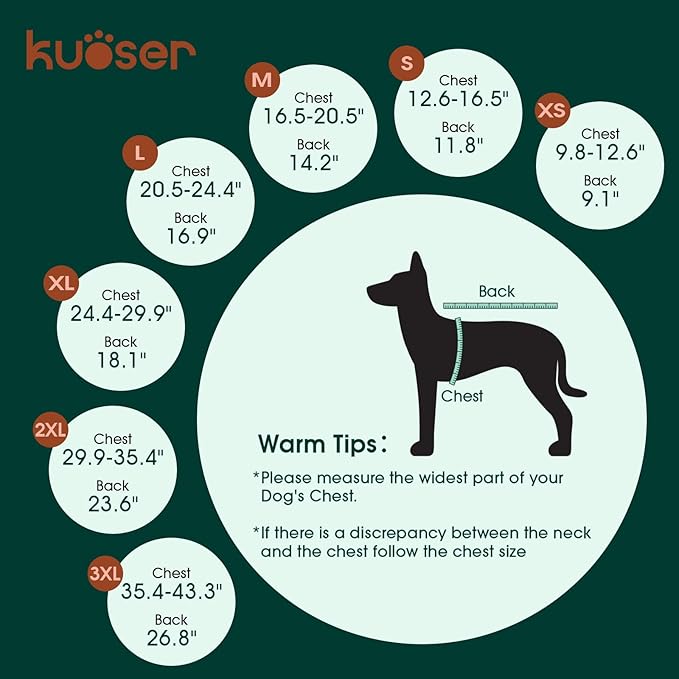 Kuoser Dog Jacket, Dog Coats for Large Dogs Winter Waterproof, Reflective Doggie Vest with Leash Hole, Cold Weather Coats Pet Snow Jacket for Labrador Beagle, Pink XL