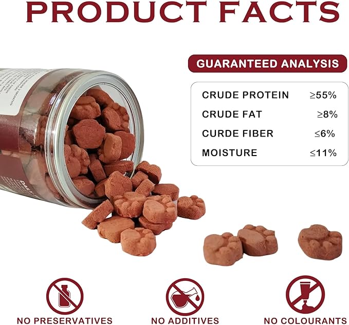 Freeze-Dried Chicken Cranberry Treats for Dogs & Cats, Grain Free Limited Ingredient Training Treats,High Protein, 4.5 oz