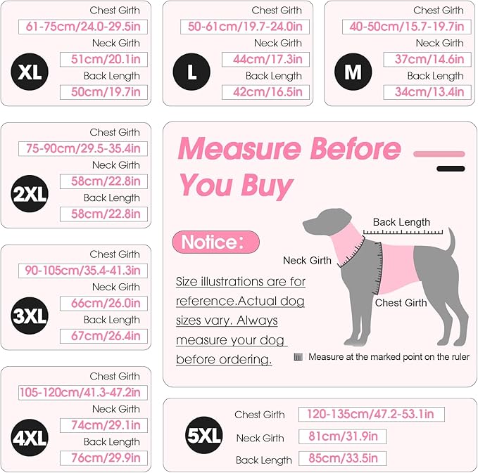 Large Dog Coat, Warm Dog Winter Jacket, Waterproof Dogs Snowsuit with Foldable High Collar, Reflective Strips, Leash Hole, and Adjustable Hook & Loop Closure - Ideal for Cold Weather - Pink L