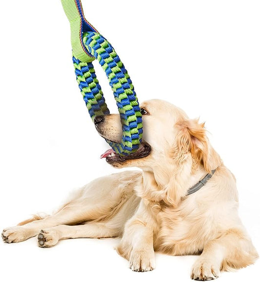 Bullymake Dog Toys for Aggressive Chewers - Tug of War & Teeth Cleaning - Medium & Large Dogs
