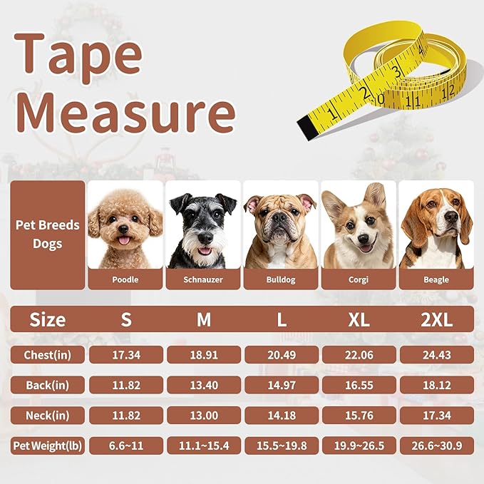 Dog Winter Coat for Small & Medium Dogs (Up to 32lb), Waterproof Dog Coat with Harness, Puppies Windproof Puppy Puffer Jacket, Snowsuit for Dachshund,Frenchie, Corgi (Paw Brown, Small)