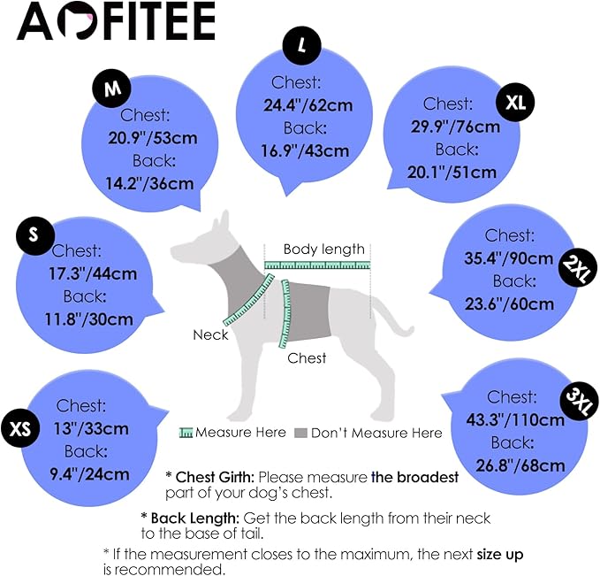 AOFITEE Dog Coat, Warm Dog Jackets for Large Dogs, Reflective Turtleneck Dogs Winter Coat with Harness Built in, Waterproof Windproof Pet Snow Jacket Fleece Vest for Cold Weather, Navy XXL