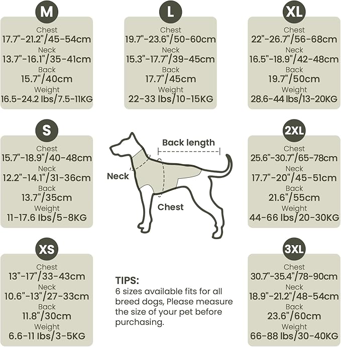 Dog Anxiety Vest and Coat, Skin-Friendly Anxiety Calming Hoodie with Ear Wrap, Dog Jacket for Thunder, Fireworks, Travel, Vet Visits and Separation - Keep Pet Calm Without Medicine & Training