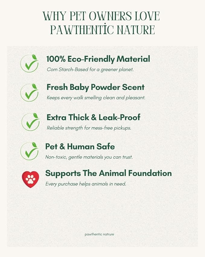 Compostable Dog Poop Bags – 90 Count Value Pack, Extra-Thick 18 Micron, Leak-Proof & Plant-Based, Light Scent, Biodegradable & Eco-Friendly for Dogs & Cats – USA Owned