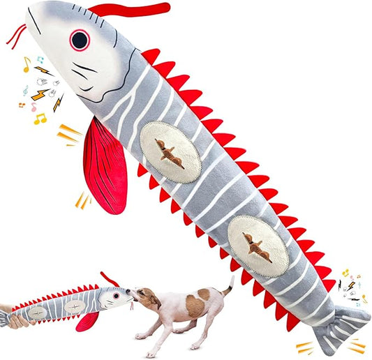 Interactive Dog Toys for Small,Medium and Large Breeds-Squeaky Tug Toy with Soft Fabric-Best Dog Boredom Toys to Keep Them Busy