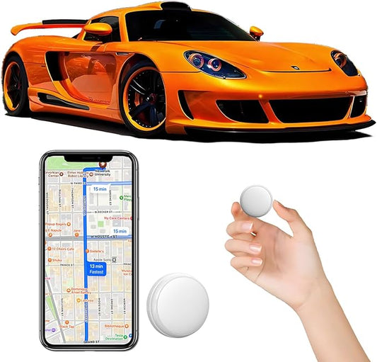 GPS Tracker for Vehicles, Pets & Valuables – No Subscription, Real-Time Tracking via App – Lightweight, Waterproof, Long Battery Life – Compatible with iOS & Android