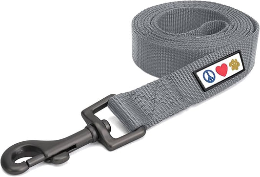 Pawtitas 6 FT Comfortable Leash for Puppy Training - Extra Small to Small Sizes, Grey