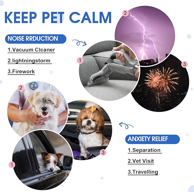 X-Large Dog Fireworks Anxiety Vest with Adjustable Chest,Hood Neck Wraps,Soft Lightweight Calming Shirt for Storms,Lightning,Separation,Home Alone(Rose)
