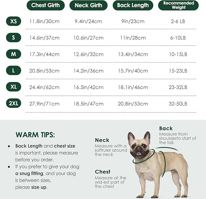 KOESON Small Dog Sweater Female and Male, Pullover Dog Sweater with Sleeves, Easy On Christmas Sweaters for Dachshund, Chihuahua, Pug, Yorkie, Warm Knitted Winter Apparel for Small Dogs, Green, S