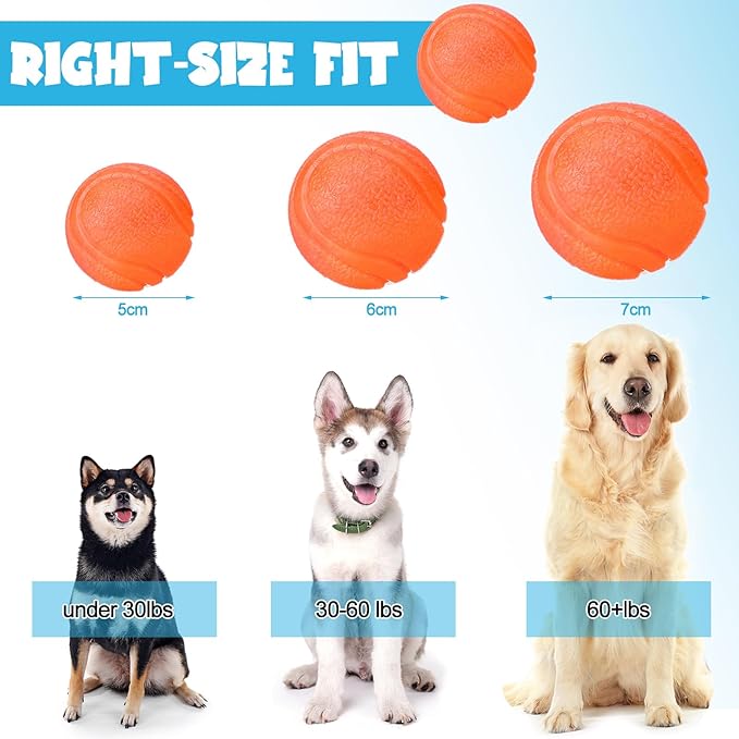 Jenaai 20 Pcs Indestructible Dog Toy Balls for Aggressive Chewers Chew Resistant Solid Rubber Bouncy Ball for Teeth Cleaning (Colorful, 2.36 Inches)