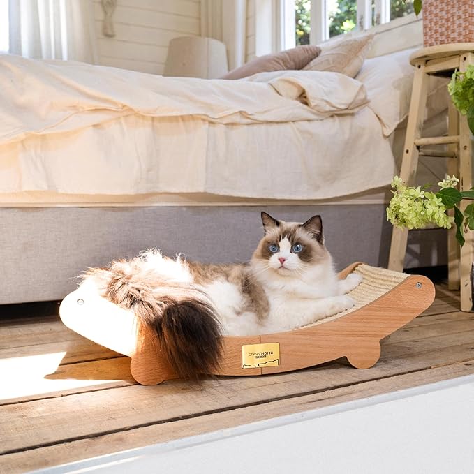 CHEERHOME PETS Sisal Cat Scratcher Bed for Indoor Cats Hammock for Scratching Pad Cat Chair Nartural Sisal Cat Scratch Post for Large Cat Scratcher Lounge(Extra Large)