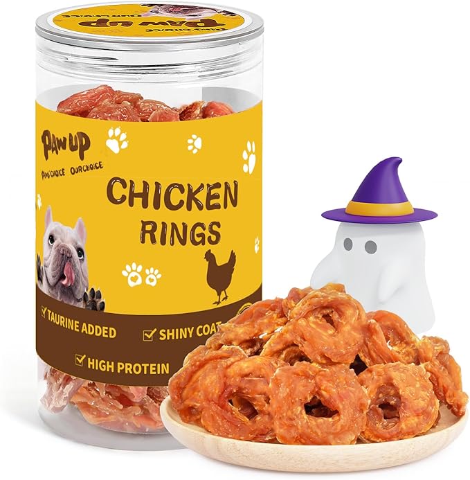 PAWUP Chicken Jerky Dog Treats, Natural Dog Chicken Jerky Treats w/Taurine, Training Treats, 12.5 oz