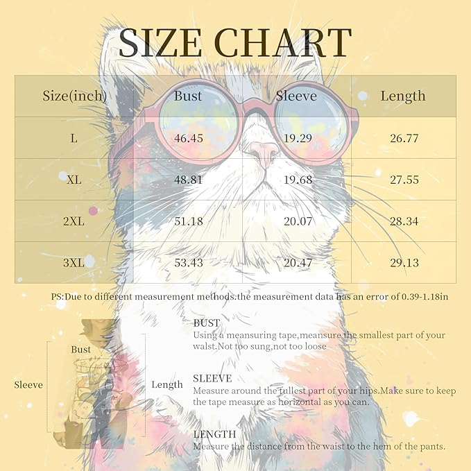 Women's Cat Printed Sweater Oversized Cable Knit Long Sleeve Christmas Clothes Casual Autumn Winter Fashion Tops