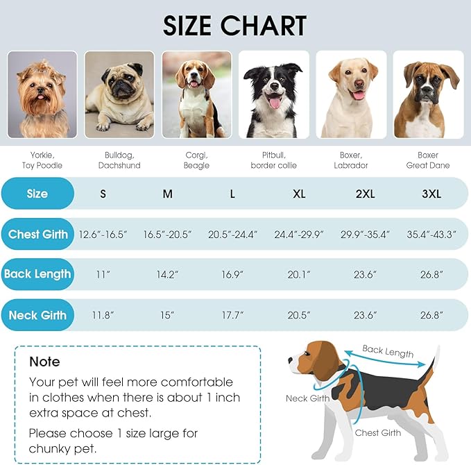 Queenmore Dog Cold Weather Coats, Fleece Collar Dog Apparel for Cold Weather, Pet Snowsuit, Cozy Winter Jackets for Large Breeds with Quick Release, Blue, XXL