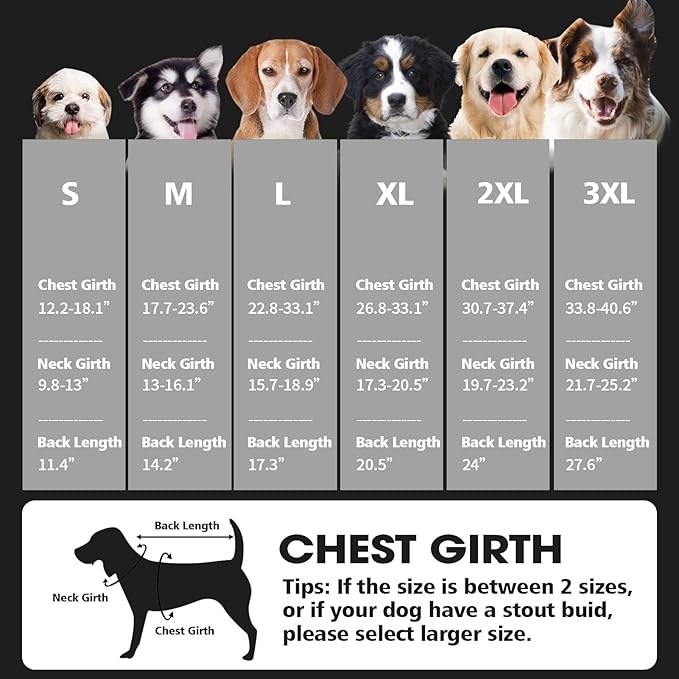 Fragralley Dog Coat Medium, Waterproof Dog Jacket with Warm Fleece Lining, Adjustable Reflective Dogs Winter Coat, Turtleneck Pet Coats for Cold Weather (Black M)