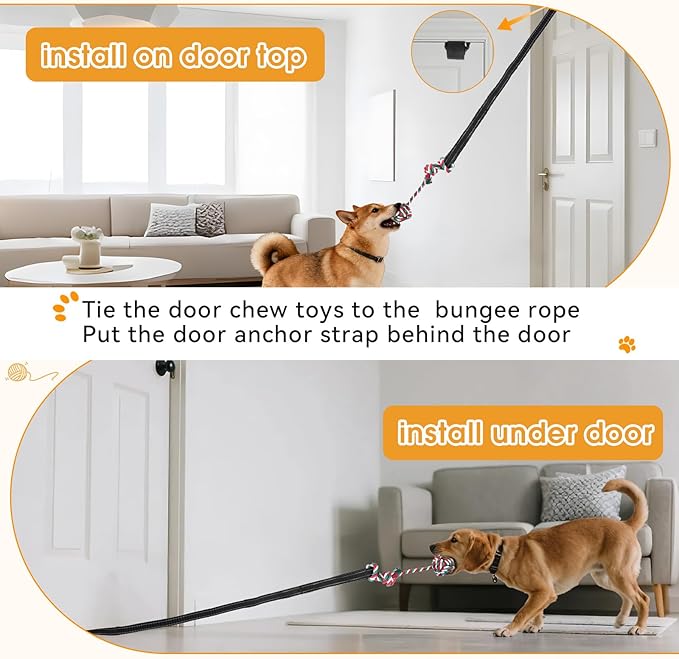 HOPET Dog Bungee Tug Toy for Dogs, Dog tug of war Toy,Outdoor Interactive Toys