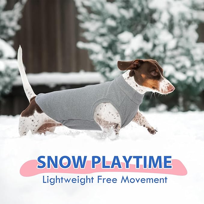 Dog Sweater Fleece - Grey, XS - Stretchable Sleeveless Vest | Warm Lightweight Sweatershirt, Pullover Design for Puppy,Chihuahua Clothes,Fall/Winter Outdoor